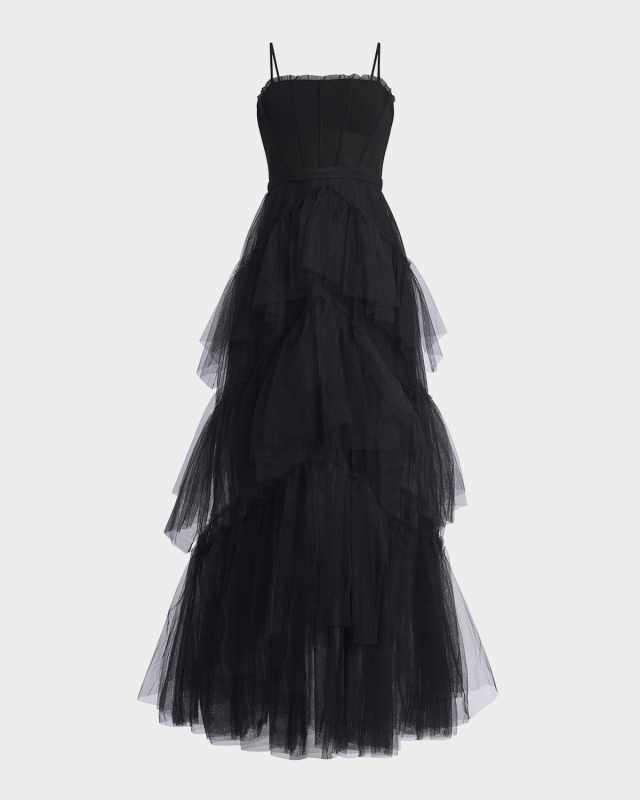 Oly Ruffle Tiered Corset Gown